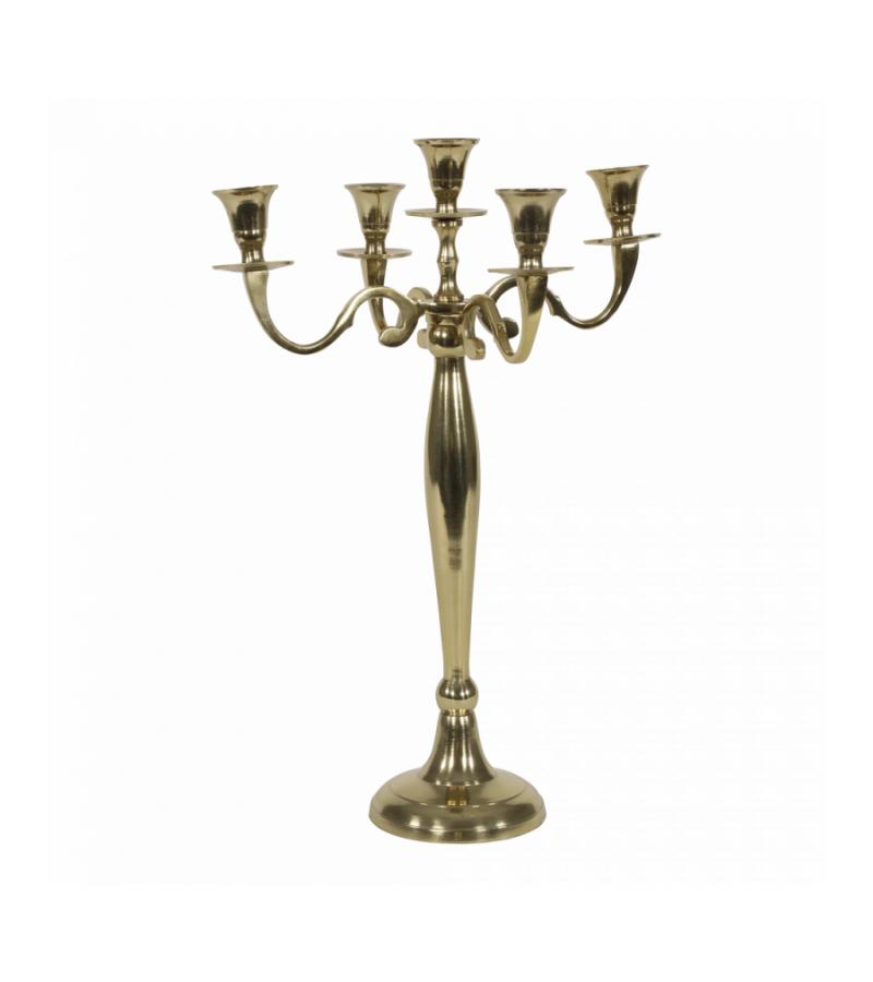 Gouden klassieke kandelaar 41 cm